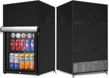 Outdoor Refrigerator Cover, Waterproof Upright Mini Upright Freezers Cover, B...