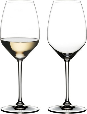 Extreme Riesling Wine Glasses, Crystal, Set of 2, Diamond-Shaped Bowls for New