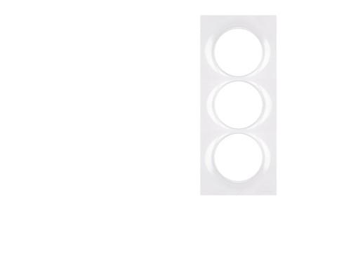 Lot De 2 Plaques Triple Verticales Hager Systo - Enjoliveur Pour Interrupteurs, Entraxe 57 Mm