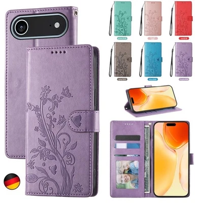 Hülle Für iPhone 17 16 15 14 13 12 Pro Max 8 Plus Klapphülle Magnet Handy Tasche - Bild 1 von 4