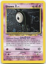 Unown [A] (14) Holo Rare Neo Discovery N2 Psychic Unlimited Holo 14/75 2001 MP on eBay
