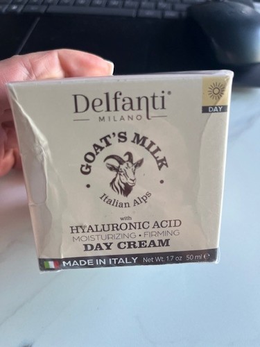Delfanti Milano Goat's Milk Day Cream Moisture1.7oz Hyaluronic Acid ITALY SEALED - Picture 8 of 8