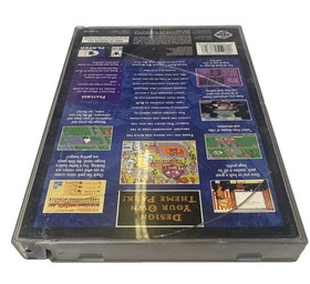 Theme Park (Sega Saturn, 1995) CIB Complete TESTED Bullfrog Classic Simulation