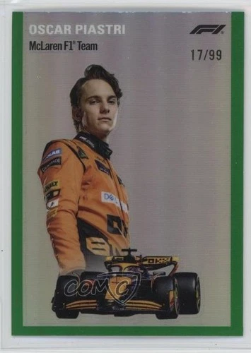 2024 Chrome Formula 1 1954 Topps Green Refractor /99 Oscar Piastri #1954-8 3kd