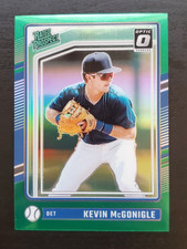 2020 Donruss Optic Kevin McGonigle Rated Prospect Green Prizm 4/5 #198 Tigers