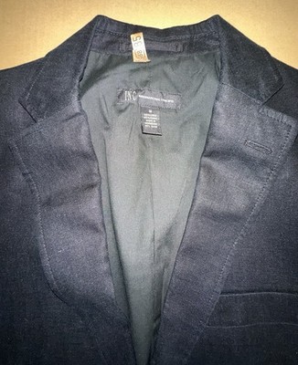 Medium INC International Concepts Mens Blazer Jacket Linen Blend Read H-41