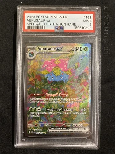 Pokemon 2023 Venusaur ex 198/165 Full Art SIR Scarlet & Violet 151 PSA 9
