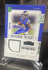 2021 Panini Contenders - Rookie Ticket Swatches Variations Tutu Atwell #RSV-TAT 