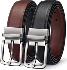 BULLIANT Men's Belt,Reversible Belt Adjustable For Gift Men 1.25”-Cut For Fit-2