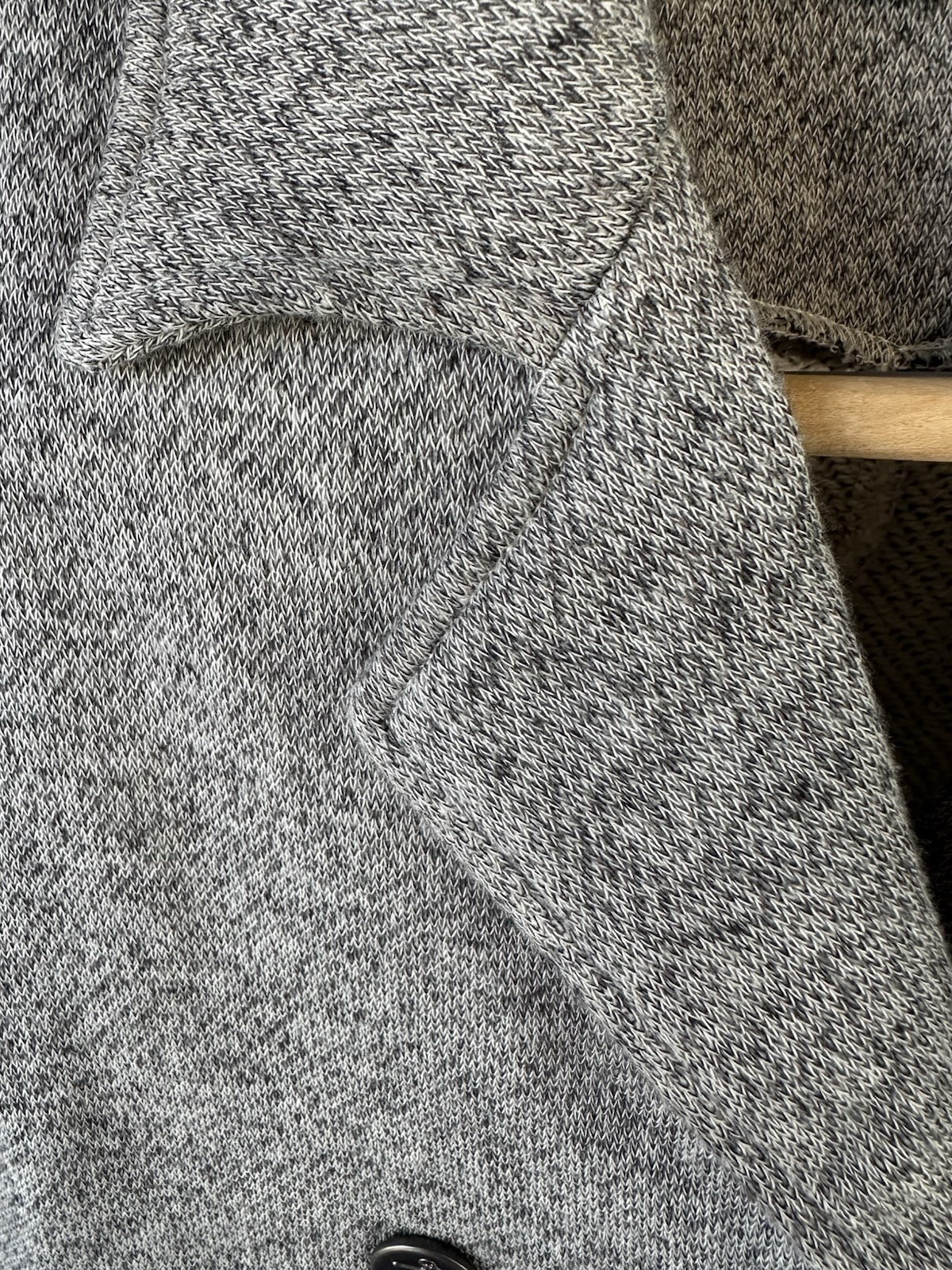 CAbi Soft Structure Pea Jacket Gray Heathered Dou… - image 3