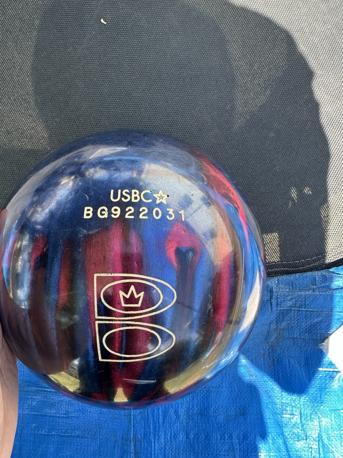 Brunswick Strike King Blue Red Pearl 16 lb Bowling ball New 