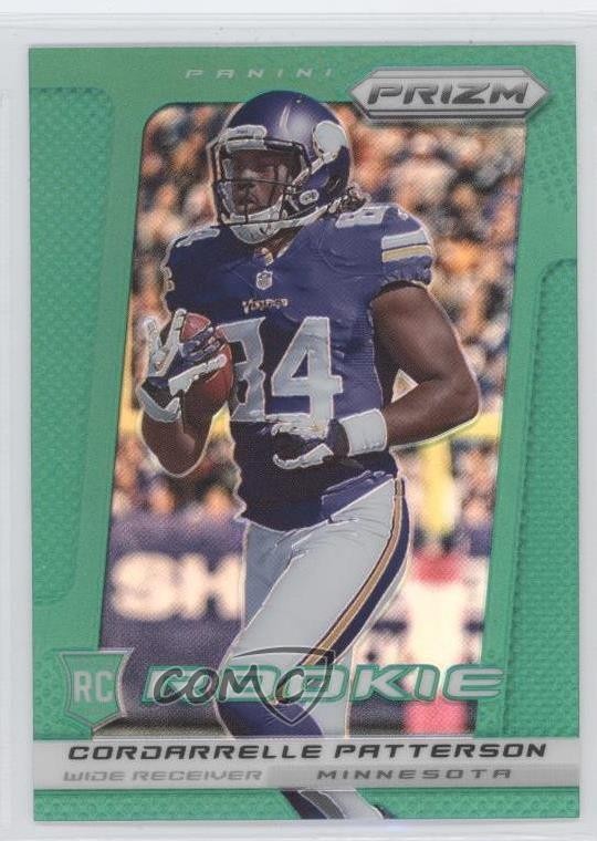 2013 Panini Prizm Rookie Retail Green Prizm Cordarrelle Patterson #216 b9u