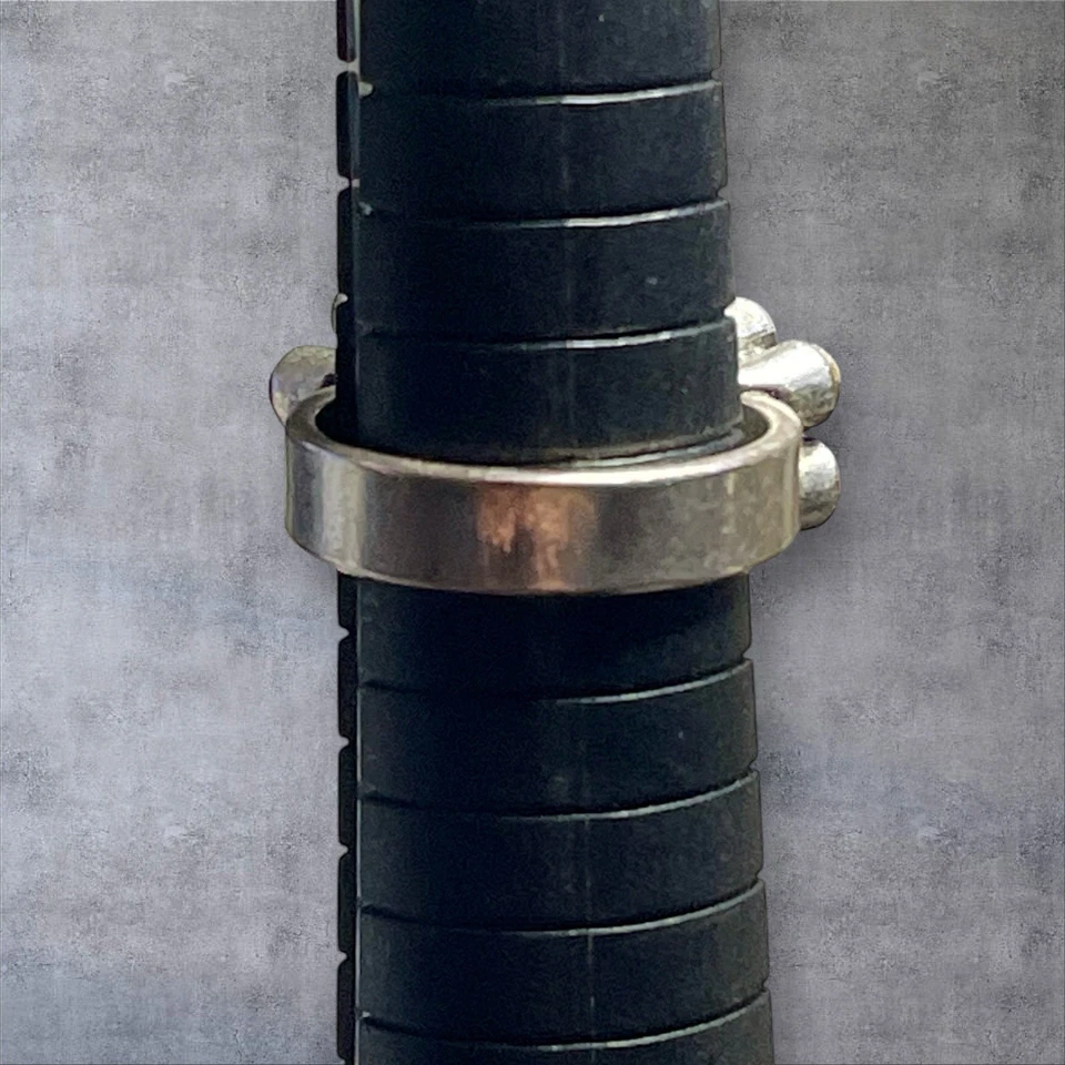 "Anillo de plata vintage Pilgrim 13 AB cristales multicolores tamaño 7"" en muy buen estado precioso" Foto 4 de 4