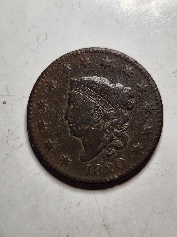 1820 Coronet Head Large Cent