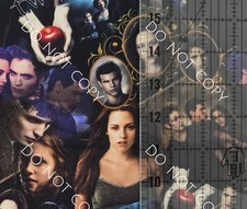 Custom 100 Cotton Woven Fabric Twilight Movie Collage By The 1/4 Yard 9x56