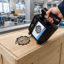 M100 Professional Inkjet Coder 100mm 600 DPI Handheld Date QR Barcode Label