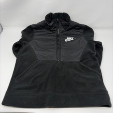 Youth Medium Black Nike Fleece Jacket Pullover