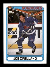  1990 Joe Cirella  Nordiques 107 Topps Hockey Trading Card 