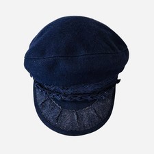 Greek Fisherman's Cap Wool Blend Classic Breton Sailor Hat