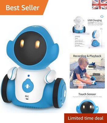 Kindersicherer Roboterbegleiter - Wiederaufladbares & interaktives singendes Spielzeug in Blau!