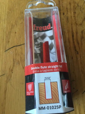 4 x FREUD F03FR00332 DOPPELNUT GERADE OBERFRÄSER 1/4 Zoll 10x25,4 mm MM-01025P