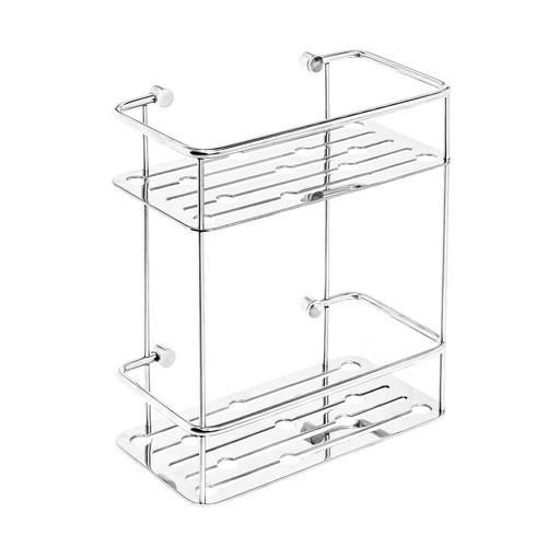 Porte-savon Serviteur – étagère De Douche – H62 Cm – Acier Argenté