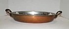 RUFFONI HAMMERED COPPER OVAL HANDLED BAKING PAN 14" LONG