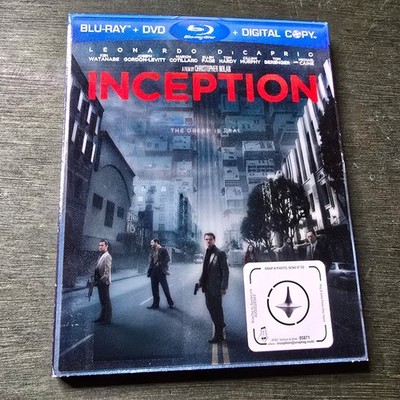 Inception Blu-ray DVD Combo Christopher Nolan Leonardo DiCaprio Lenticular Slip