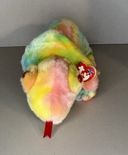 Ty Beanie Buddy 1999 Rainbow Tie Dye The Chameleon 14" With Tag