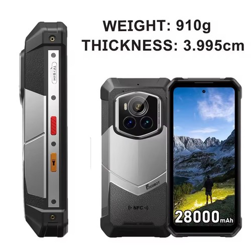 Global Fossibot F107 Pro 5G Rugged Phone Dual Flashlights 28000mAh 66W 200MP NFC