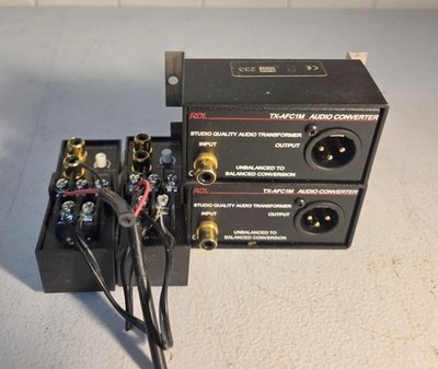 Lot of 4 RDL Modules (2)TX-AFC1M Audio Converter , (2)TX-LC2 Line Combiners