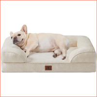Hundebett OrthopäDisch Memory Foam Waschbar 76X51Cm Wasserdicht Beige Hunde