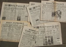 ORIGINAL WW2 EXPRESS NEWSPAPERS HOME FRONT NEWS etc YOU CHOOSE FROM LIST
