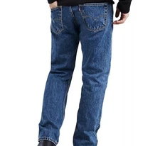 Levi's 505  Regular Men's  fit jeans  33 - 34  Medium Wash Denim New