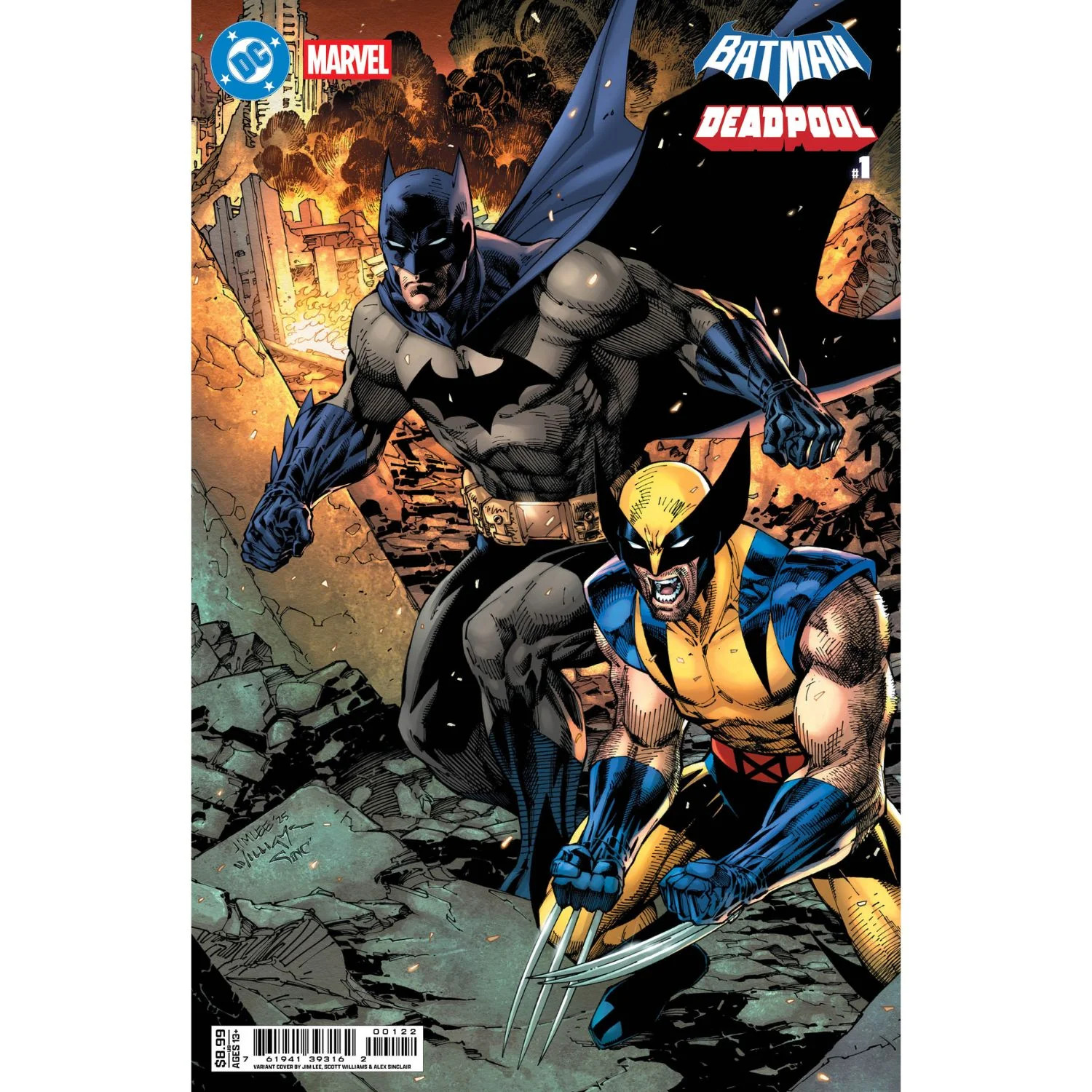 Batman/Deadpool: #1 [Jim Lee Batman Wolverine CVR K] 2025