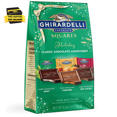 Holiday Classic Chocolate Assortment SQUARES   Limited Edition Milk & Dark Choco