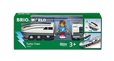BRIO Turbo Train 36003 for ages 3 and up. Toy Wooden Toy Train Locomotive