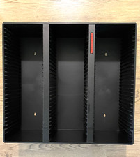 Vintage Laserline 90 CD Storage Rack Case Organizer Holder Wall Mountable Black