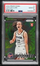 2024 Panini Prizm WNBA Fractal Caitlin Clark #1 PSA 10 GEM MT 0s2