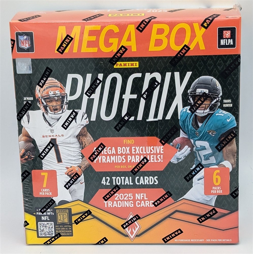 Factory Sealed Mega Box 2025 Panini Phoenix NFL Football Cards | eBay