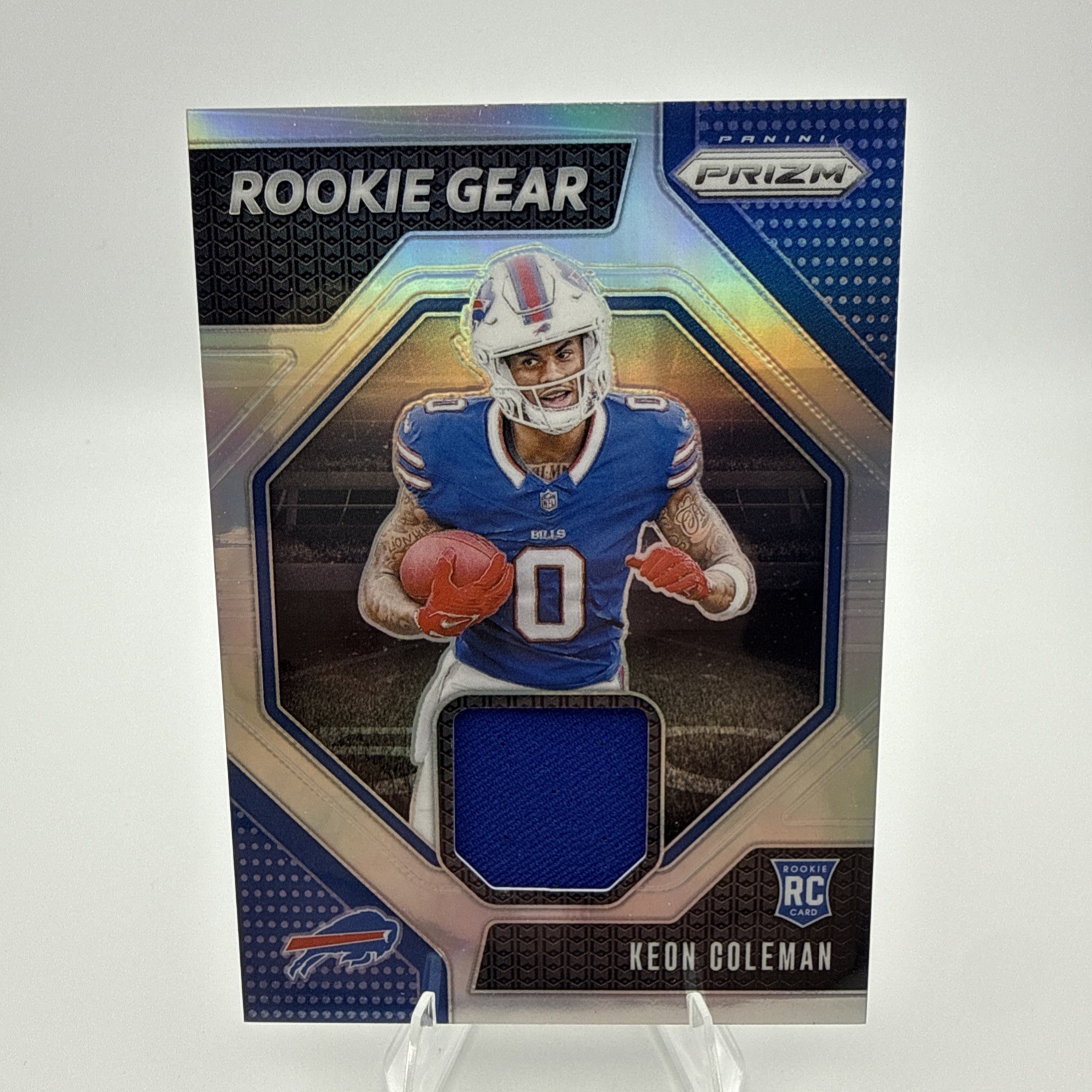 2024 Panini Prizm Keon Coleman Rookie Gear Silver Prizm Patch - Bills