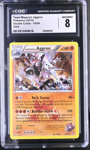 Team Magma's Aggron graded CGC 8 for sale on eBay