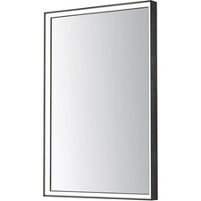 ET2 Contemporary Lighting E42062-BBK Bevel 36 X 30 inch Brushed Black LED Mirror
