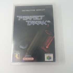 Perfect Dark (Nintendo 64) N64 Cartridge, Manual, & Clamshell Case - TESTED!