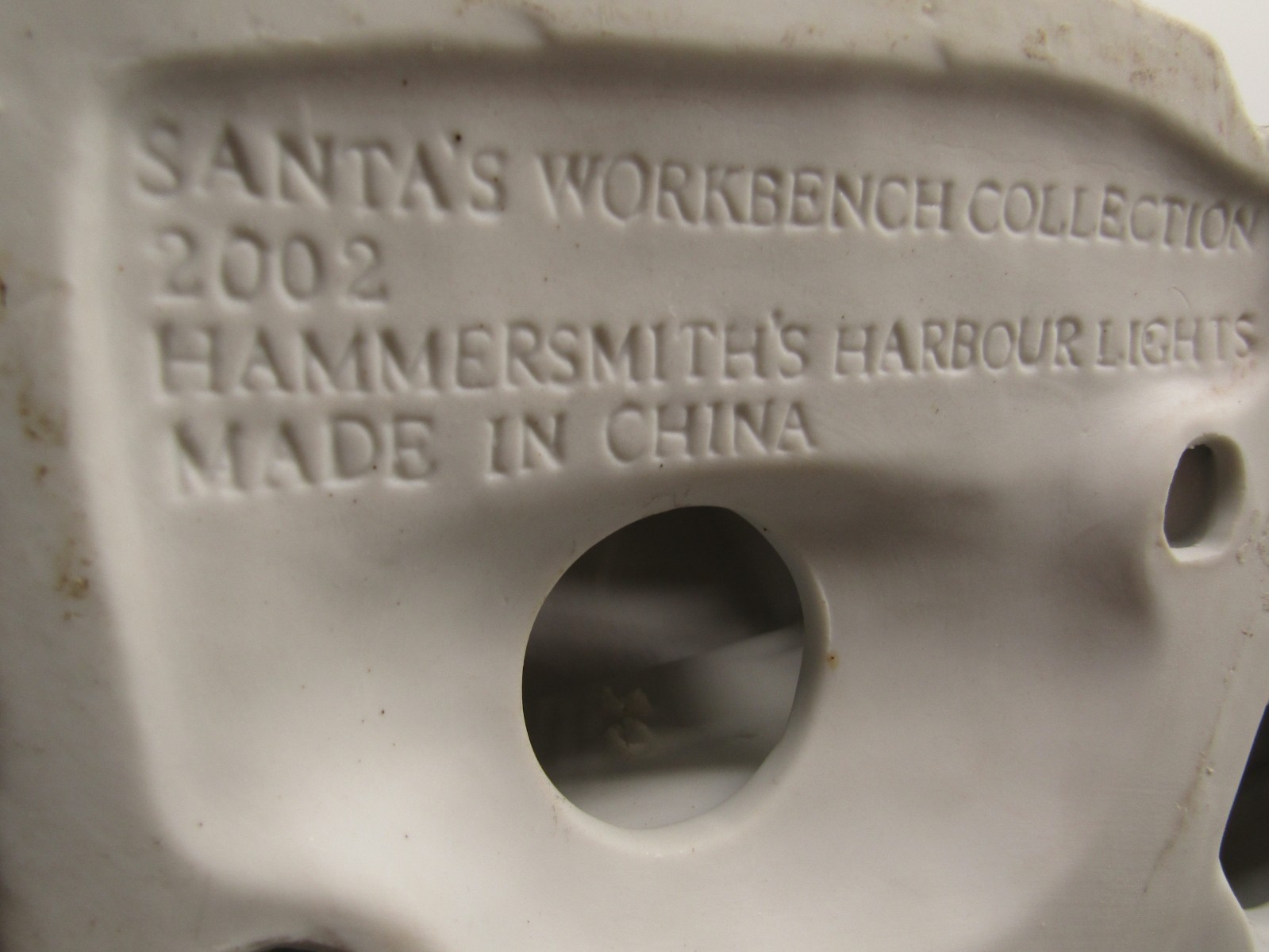 Santa's Workbench Collection Lighted Porcelain Hammersmith's Harbour Lights.
