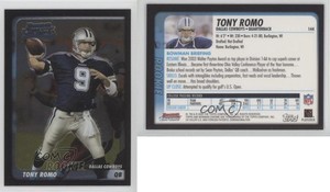 2003 Bowman Chrome Tony Romo #144 Rookie RC