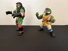 Vintage TMNT Raphael and Leonardo action figures