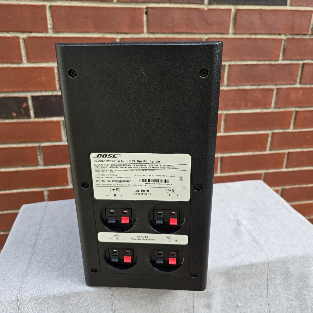 Bose Acoustimass 3 Series IV Speaker System for sale online