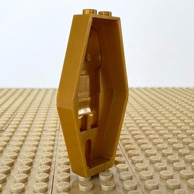 LEGO Pharaoh's Quest: Gold Mummy Sarcophagus Coffin Lid 30164, 7327 PYRAMID 2011