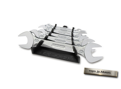 ASAHI TOOLS REVOWAVE Dual End Wrench Set 6-Piece SLAS6 Heavy Duty